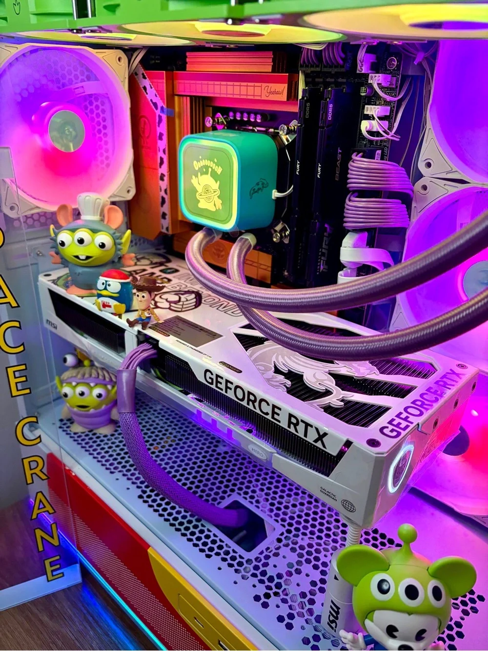🏆 RARE MSI Toy Story Gaming PC #1/500 RTX 5070 32GB DDR5 + FREE MSI Combo